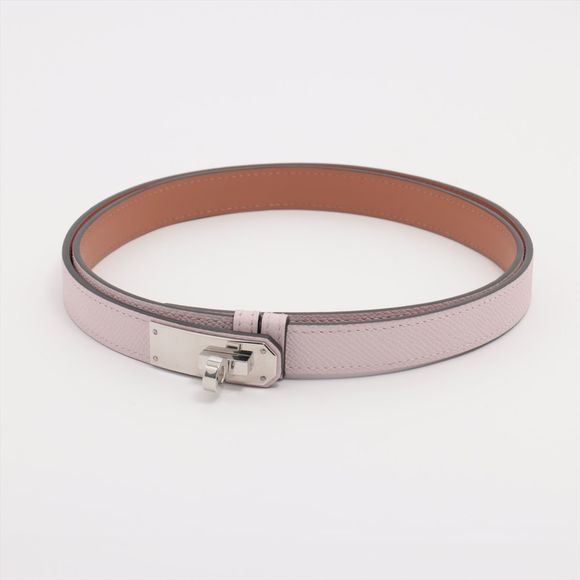 Hermes Kelly B Marked Pink Leather Belt Fashionable Genuine Leather - Picture 1 of 6